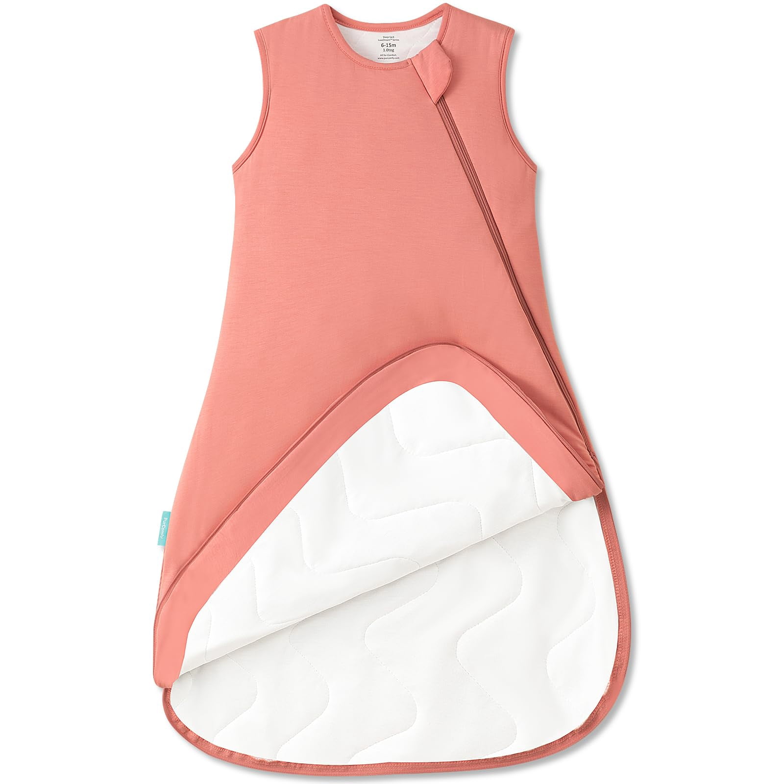 Supersoft Sleep Sack 1.0 TOG, Premium Bamboo Viscose Baby Sleeping Bag 2-Way Zipper Sleep Sack Baby Wearable Blanket
