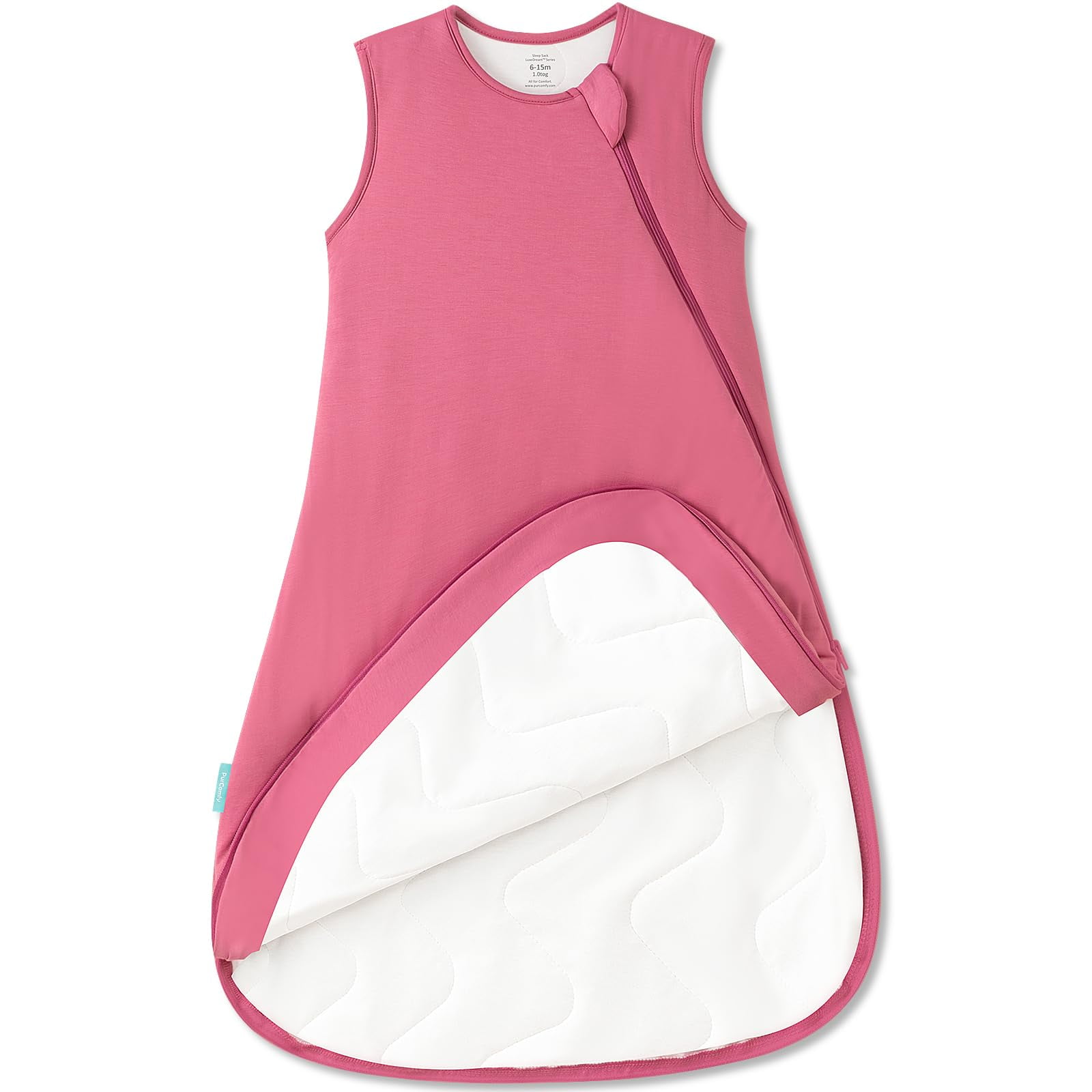 Supersoft Sleep Sack 1.0 TOG, Premium Bamboo Viscose Baby Sleeping Bag 2-Way Zipper Sleep Sack Baby Wearable Blanket
