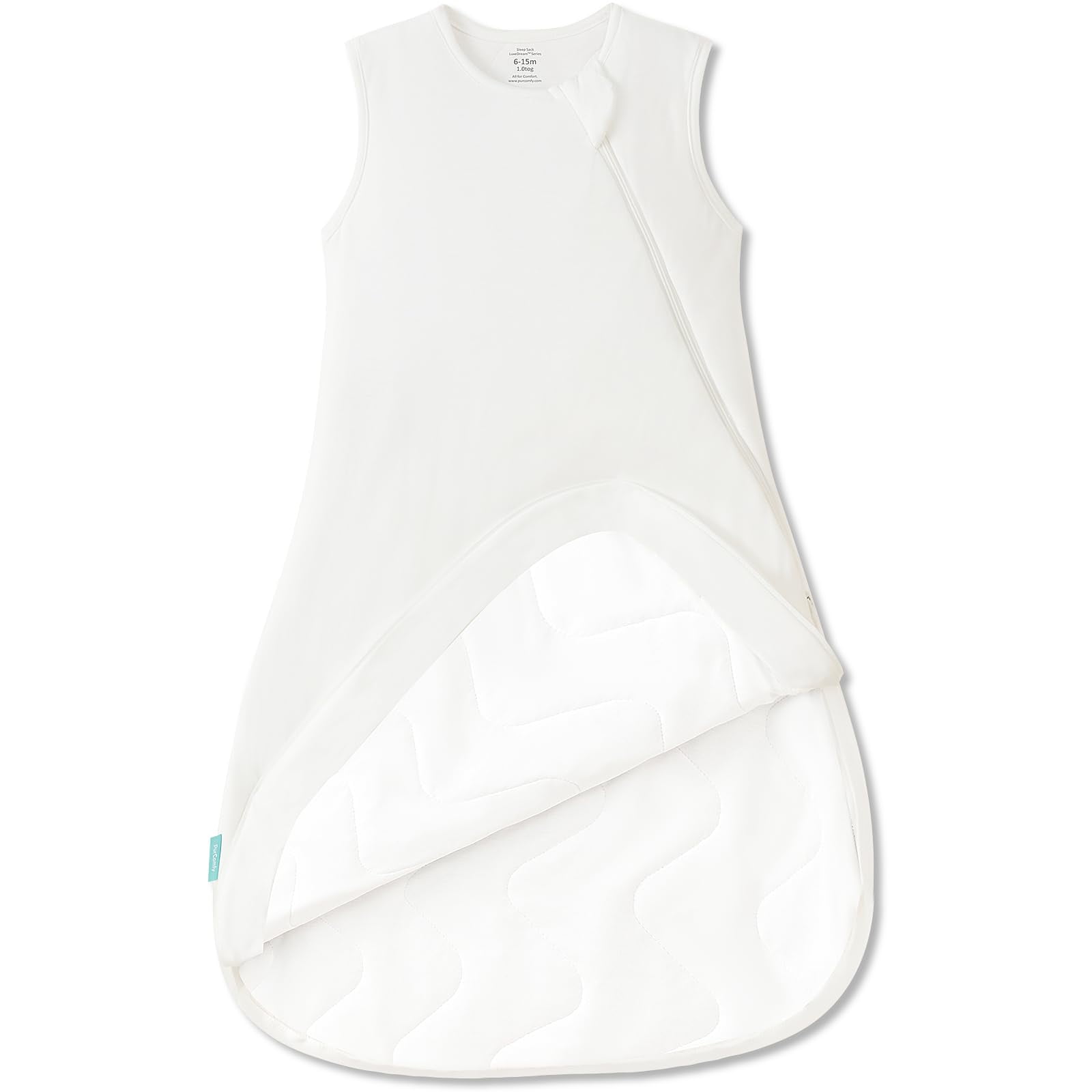 Supersoft Sleep Sack 1.0 TOG, Premium Bamboo Viscose Baby Sleeping Bag 2-Way Zipper Sleep Sack Baby Wearable Blanket