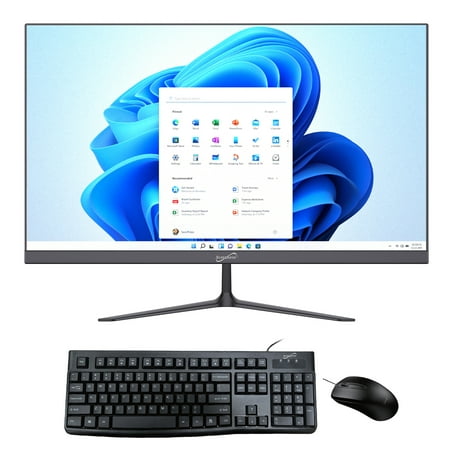 Supersonic 27-In. All-In-One Desktop Computer, Intel Alder Lake N100, 16-GB, 512-GB SSD, Black, SC-5527AIO