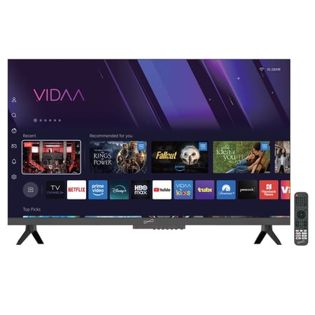 Supersonic SC-3220VTV 32-In.-Class 1366 x 768 HD LED Smart TV, Powered by VIDAA, AC/DC Compatible with Car Cord and Remote