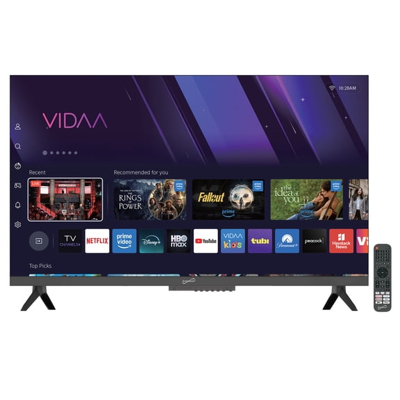 Supersonic SC-3220VTV 32-In.-Class 1366 x 768 HD LED Smart TV, Powered by VIDAA, AC/DC Compatible with Car Cord and Remote