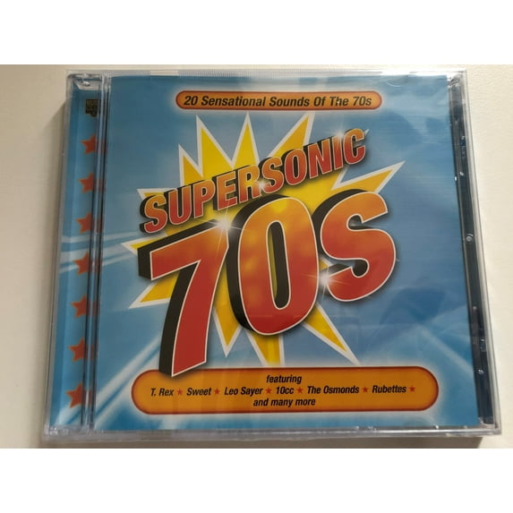 Supersonic 70s / featuring T. Rex; Sweet; Leo Sayer; 10cc; The Osmonds; Rubettes; and many more / Music Club Audio CD 2003 / MCCD 534