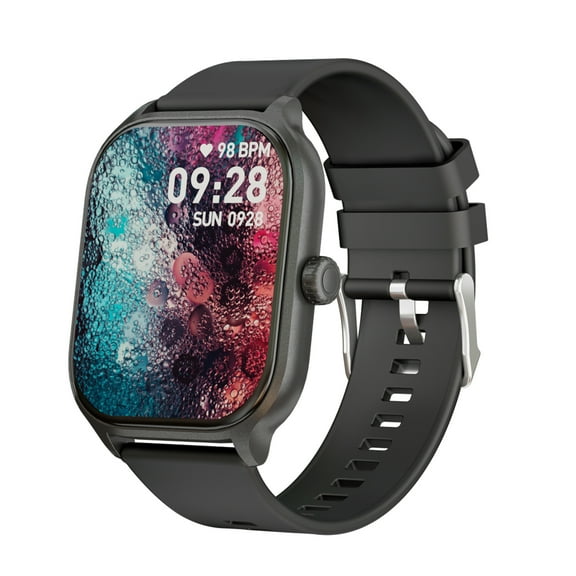 Supersonic Advanced Waterproof Smart Sports Watch with 2-In. Touch Screen and Heart Rate Monitoring, SC-181SW, Black, SC-181SW