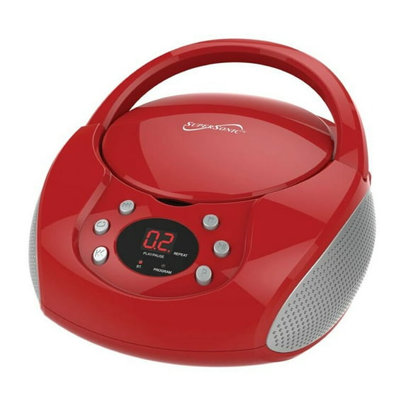 Supersonic BT Portable Audio System - Red