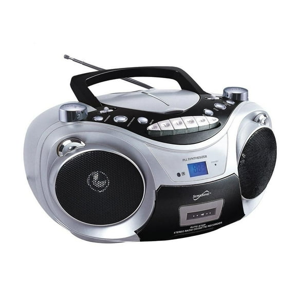 Supersonic Bluetooth Boombox, Silver, SC-739BT-SLV