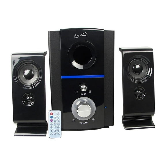 Supersonic Bluetooth FM Radio Speaker System SC-1126BT Wireless Audio 15W