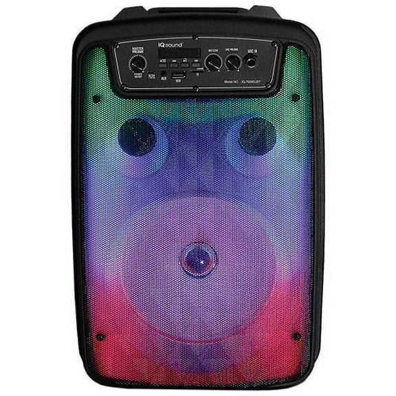 Supersonic Bluetooth Portable Speaker, Black, IQ-7008DJBT