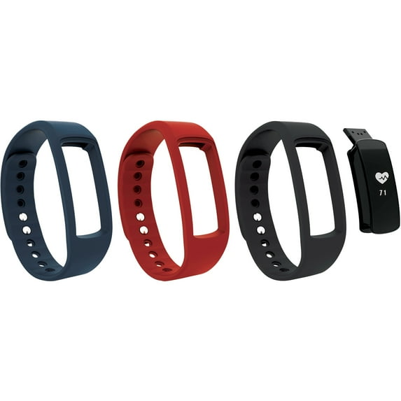 Supersonic Bluetooth Smart Watch With Heart Rate Monitor & 3-Color Band Set