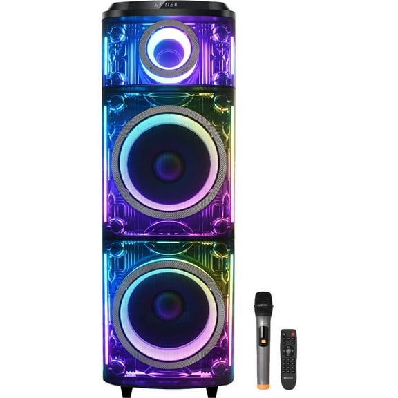 Supersonic IQ7712DJBT IQ Sound Cyber Flex 2 x 12 inch Wireless Party Speaker