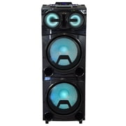 Supersonic LCD Display Bluetooth Portable Speaker Accessories Included, Black, IQ5515DJBT