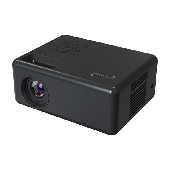 Supersonic SC-280P HD Digital Projector, 1080p Support, 2000 Lumens LED, HDMI/USB/Micro SD/AV, Home & Portable Theater