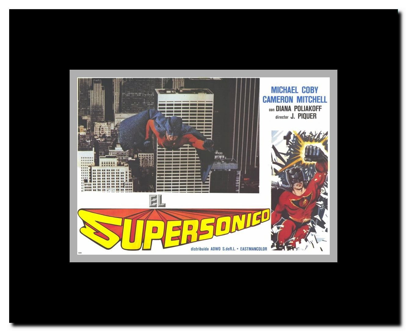 Supersonic Man Framed Movie Poster