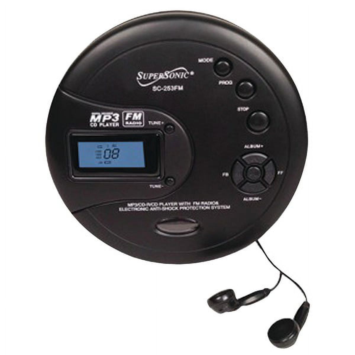 Supersonic Personal Mp3/cd Player With Fm Radio - image 1 of 1