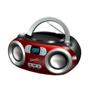Supersonic Portable Bt Audio System Red