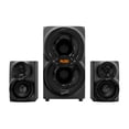 thumbnail image 1 of Supersonic 30-Watt-RMS Bluetooth SC-1136BT 2.1 Multimedia Speaker System with Two 3-In. Speakers, 5-In. Subwoofer, FM Radio, USB/Aux, and Remote, 1 of 10