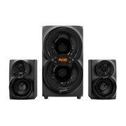 Supersonic 30-Watt-RMS Bluetooth SC-1136BT 2.1 Multimedia Speaker System with Two 3-In. Speakers, 5-In. Subwoofer, FM Radio, USB/Aux, and Remote