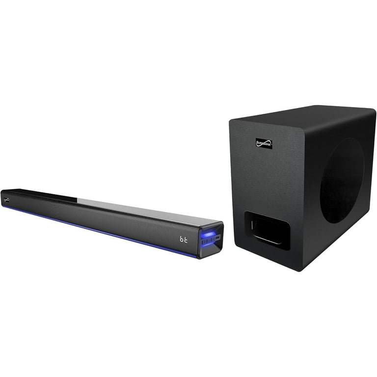 Supersonic SC-1425WSW 2.1 Bluetooth Soundbar w/ Wireless Subwoofer