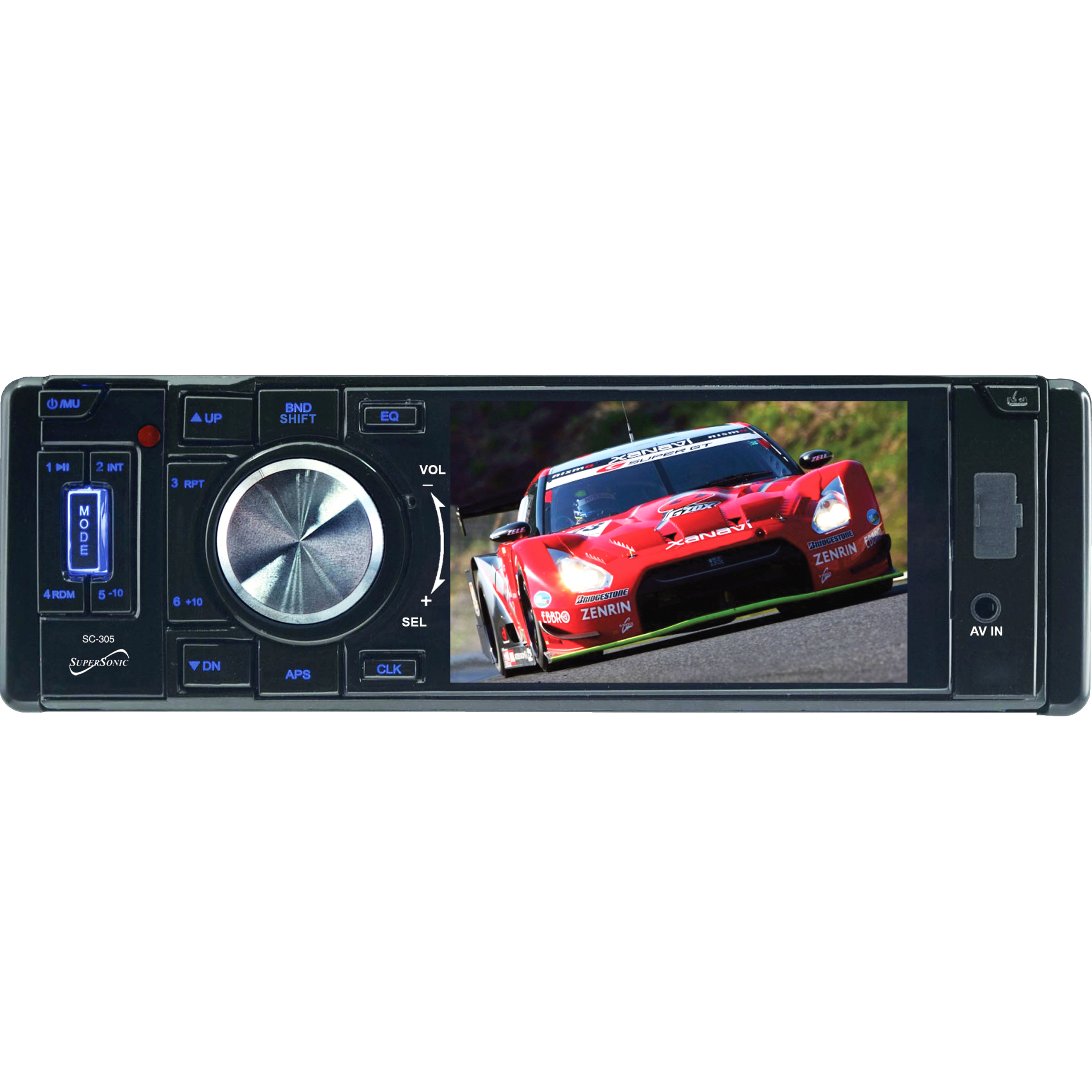 Supersonic SC-305 Car DVD Player, 3.5" LCD, Detachable Front Panel - image 1 of 2