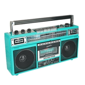 Supersonic Bluetooth Cassette/AM/FM/Shortwave Retro Boombox , Teal