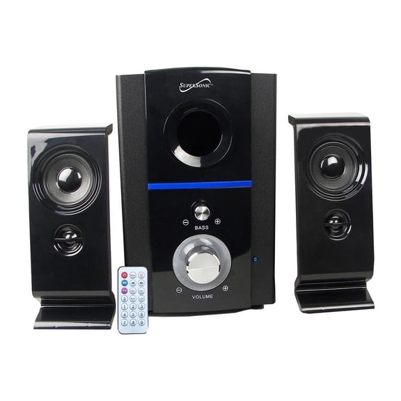 Supersonic Speaker System - 25 W RMS - Wireless - Bluetooth - USB