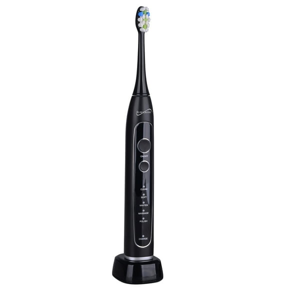 Supersonic Sonic Zoom Advance Wireless-Rechargeable Electric Toothbrush with Travel Case TB-5100 BLK