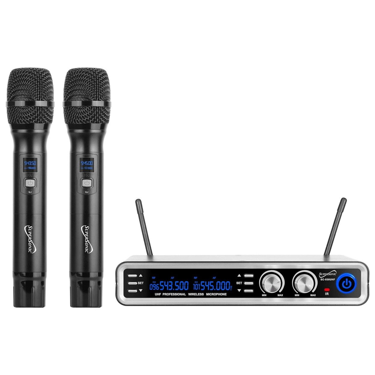 Supersonic UHF Dual Channel Selectable Frequencies Professional