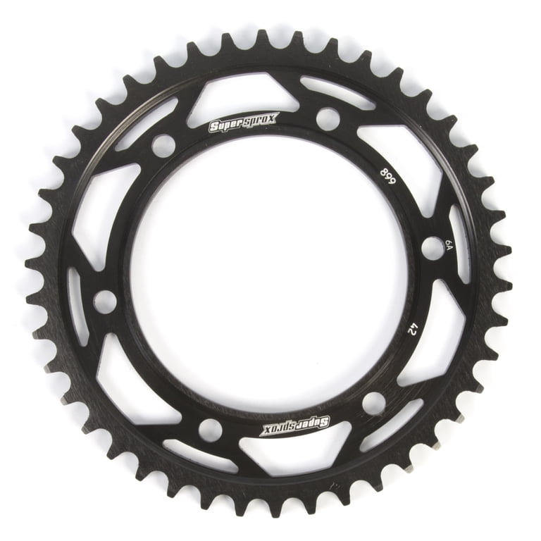 Supersprox RFE-899-42-BLK Steel Rear Sprocket - 42T (Black