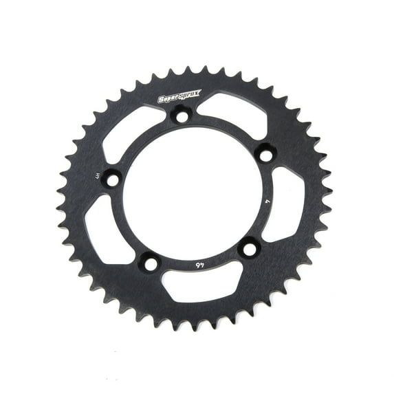 Supersprox Black Aluminum Rear Sprocket 46 Tooth (RAL-4-46-BLK)