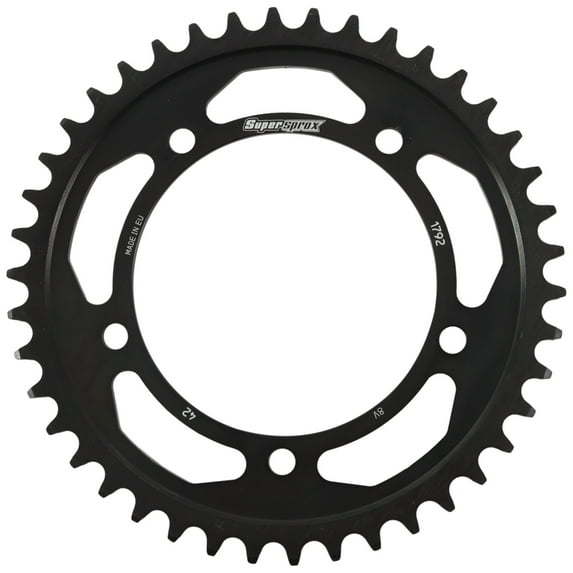 Supersprox Edge Steel Sprocket Black 42T-RFA-1792-42-BLK Compatible With/Replacement For Rear 525 Conversion Sprocket Suzuki GSF1200 Bandit 2006, GSF1250 Bandit 2007-2009 GSX1300 B-KING 2008-2009