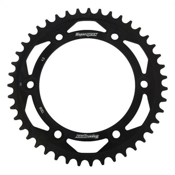 Supersprox RFE-1308-43-BLK Rear Steel Sprocket For Honda CBR 1000 RR 04 05 06 07 08 09 10 11 12 13 14 15 16, CBR 600 F4 99 00 01 02 03 04 05 06, RVT 1000 R RC51 00 01 02 03 04 05 06