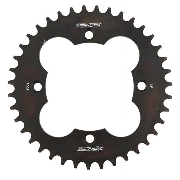 Supersprox RFE-1350-39-BLK Rear Steel Sprocket Black For Honda ATC 250 R 83 84 85 86, TRX 250 R 86 87 88 89, TRX 250 X 87 88 91 92, TRX 300 EX 93 94 95 96 97 98 99 00 01 02 03 04 05 06 07 08