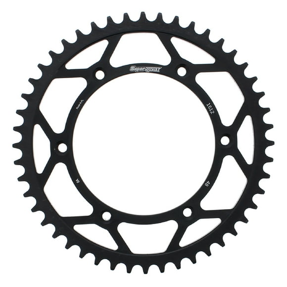 Supersprox RFE-1512-48-BLK Steel Rear Sprocket - 48T (Black)