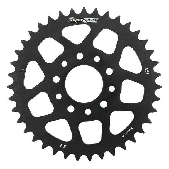 Supersprox RFE-451-39-BLK Black Steel Sprocket 39T for KTM 50 SX 10 11 12 13 2010 2011 2012 2013, 50 SX Mini 09 10 11 12 13 2009 2010 2011 2012 2013, 50 SXS 11 12 13 2011 2012 2013