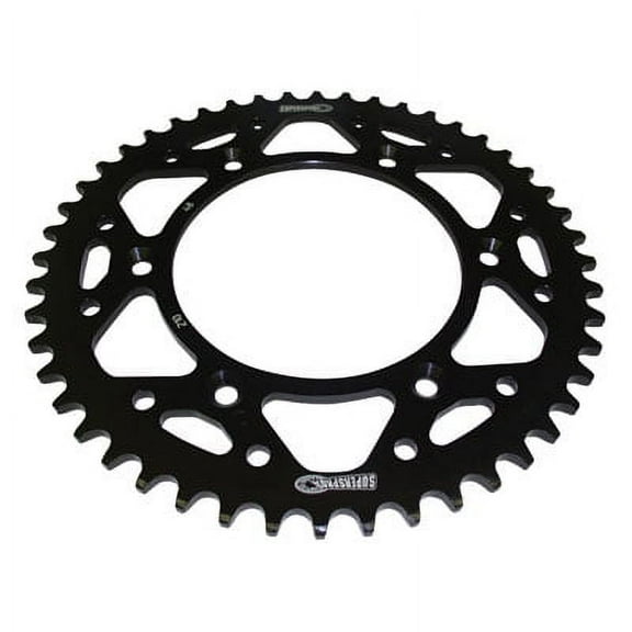 Supersprox Rear Steel Sprocket 49 Tooth Black for Yamaha YZ450FX 2016-2018