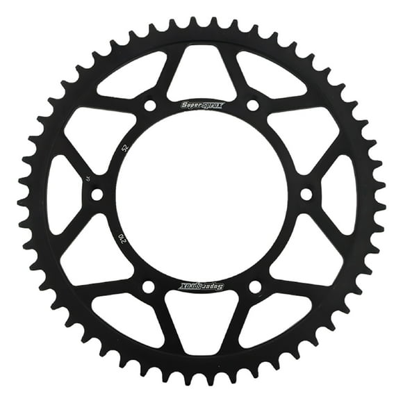 Supersprox Rear Steel Sprocket Black 52T For Honda CR 125 R 79-07, CR 250 R