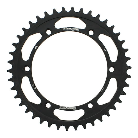 Supersprox Steel Rear Sprocket 42 Tooth (RFE-460-42-BLK)