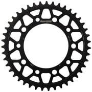 Supersprox Steel Sprocket Black 43T-RFE-1303-43-BLK Compatible With/Replacement For Honda CB500X ABS 2013-2018, CB500X 2013 -2018, CB500F ABS 2013 2014 2015 2016 2017 2018, CB600F 599 2004 2005 2006