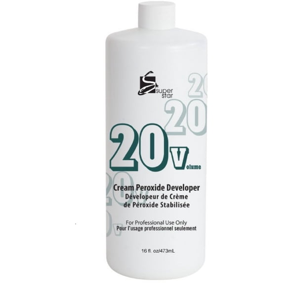 Superstar Cream Peroxide Developer with 20 Volumes 16 oz - (Pack of 3)