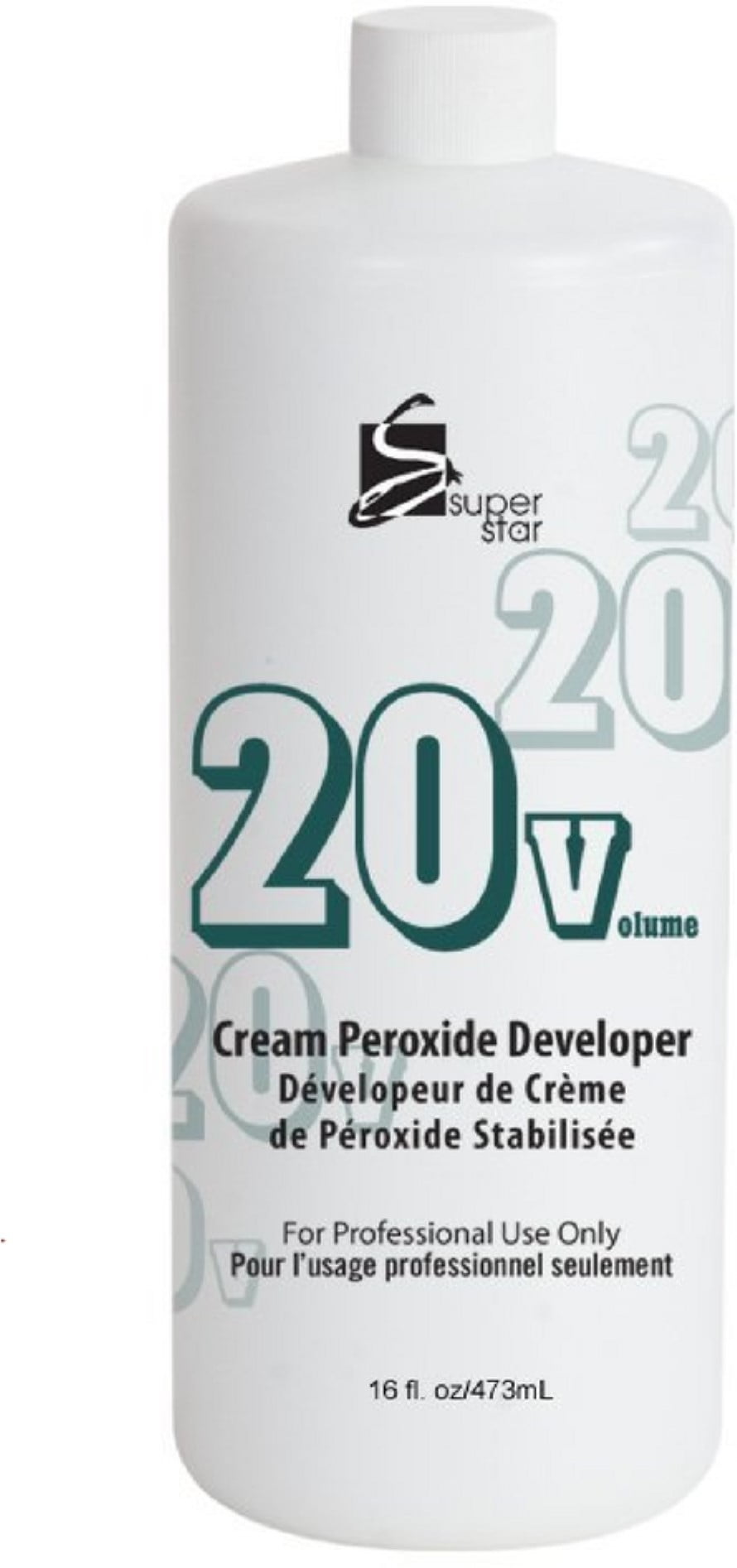 Superstar Cream Peroxide Developer with 20 Volumes 16 oz - (Pack of 4)