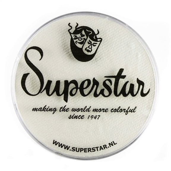 Superstar Face Paint - Skull White 022, Hypoallergenic, Gluten Free and Cruelty Free - Child Friendly, Great for Fairs, Carnivals, Party and Halloween Painting (45 gm)