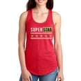 thumbnail image 1 of Superstar Gold Glitter Banner Racerback Tank Women -Image by Shutterstock, Female Large, 1 of 4