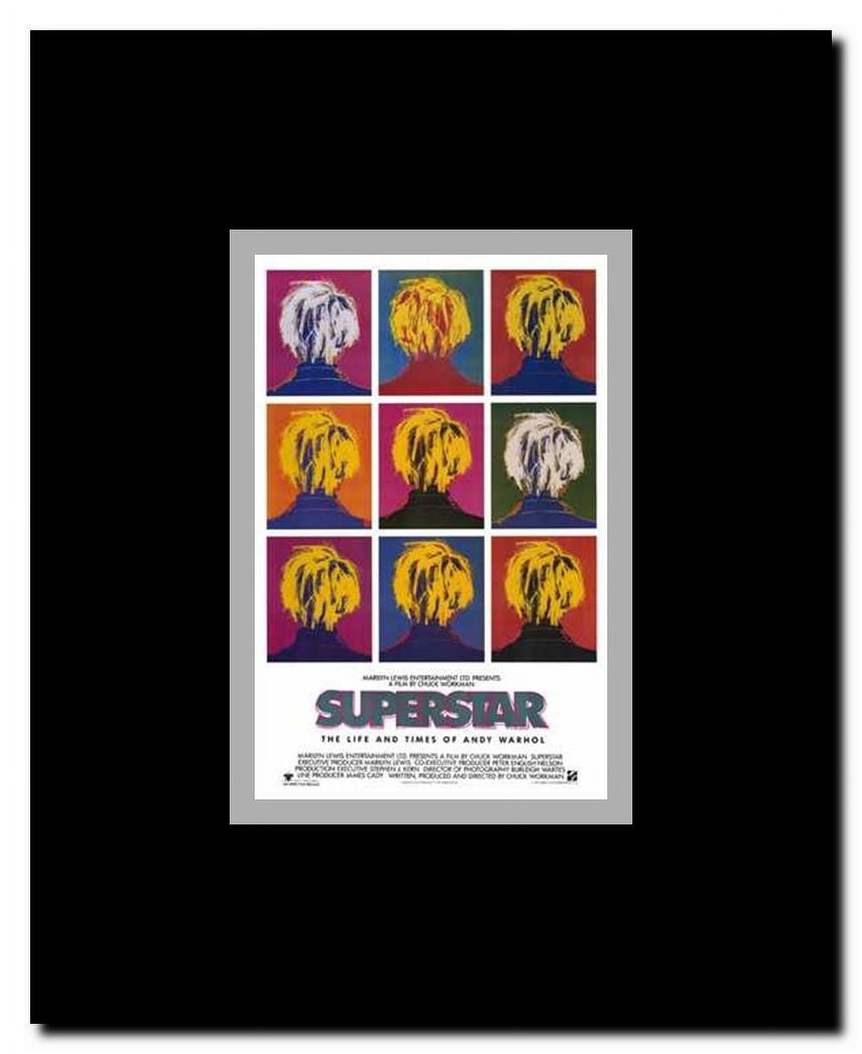 Superstar Life Times of Andy Warhol Framed Movie Poster