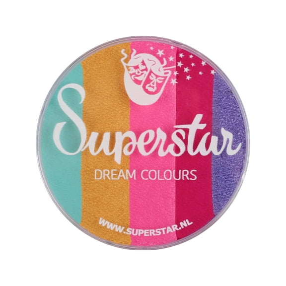 Superstar Rainbow Cake Face Paint - Candy 909, Hypoallergenic, Gluten Free & Cruelty Free - Child Friendly, Great for Fairs, Carnivals, Party & Halloween Painting (45 gm)