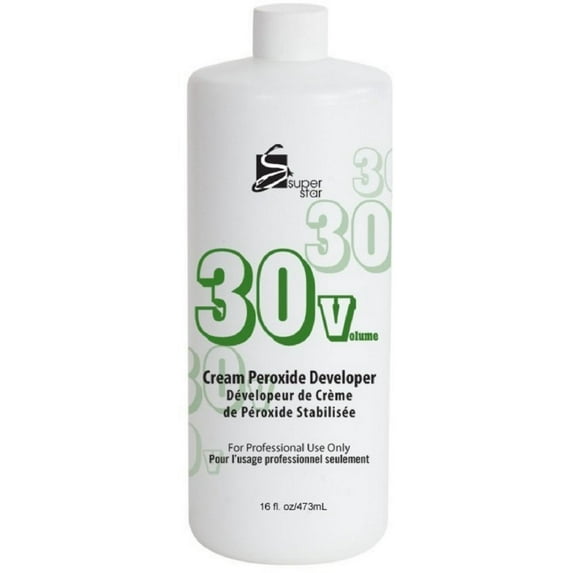 Superstar Stabilized Cream Peroxide Developer 30v Hc-50302 16 oz - (Pack of 2)