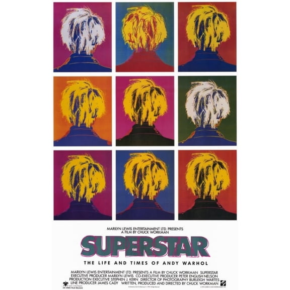 Superstar The Life and Times of Andy Warhol Movie Poster (11 x 17)