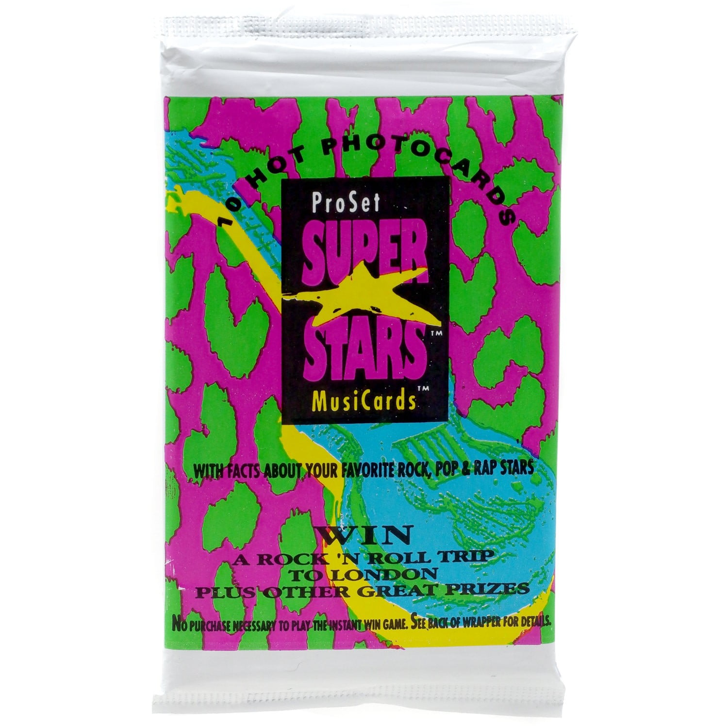 Superstars 1991 Pro Set MusiCards Series 1 Trading Card HOBBY Pack