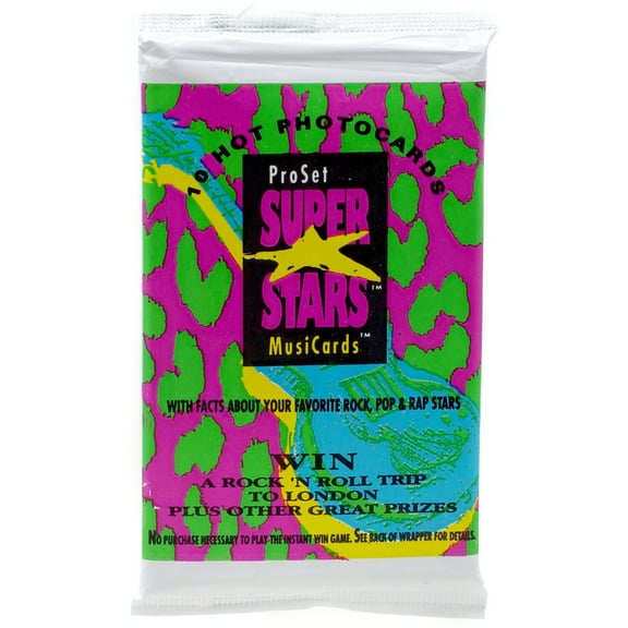 Superstars 1991 Pro Set MusiCards Series 1 Trading Card HOBBY Pack (10 Cards)