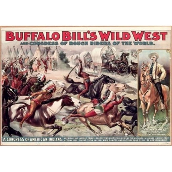 Superstock  Buffalo Bills Wild West - Poster American History Poster Print - 18 x 24