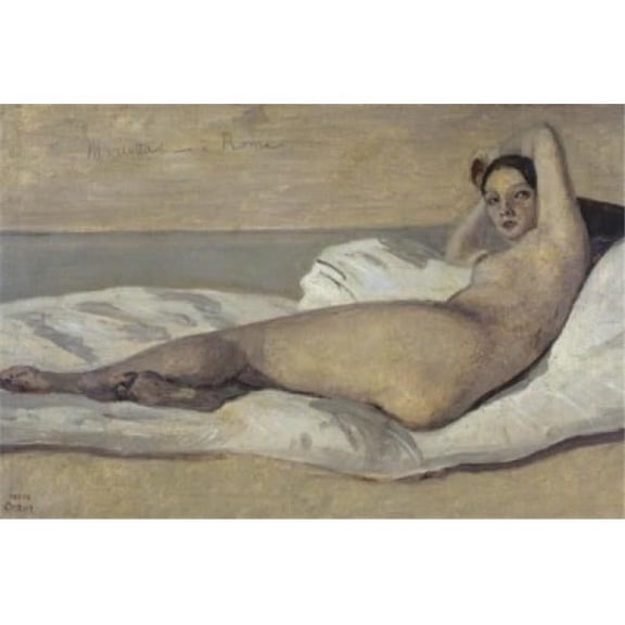 Superstock SAL11581160LARGE Marietta-Rome 1843 Jean Baptiste Camille Corot, 1796-1875 & French Musee Du Petit Palais Paris Poster Print, 24 x 36 - Large